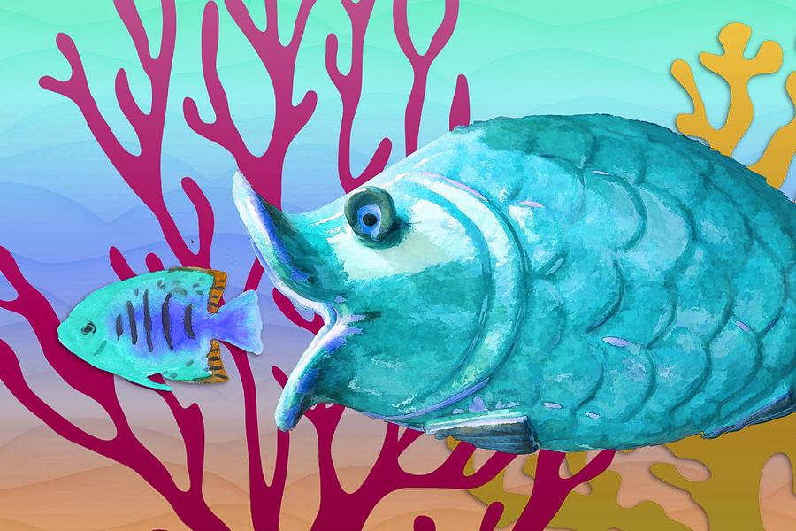 பெரிய மீனுக்கு ஆசைப்பட்ட சின்ன மீன்